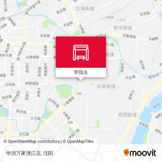 华润万家滂江店地图