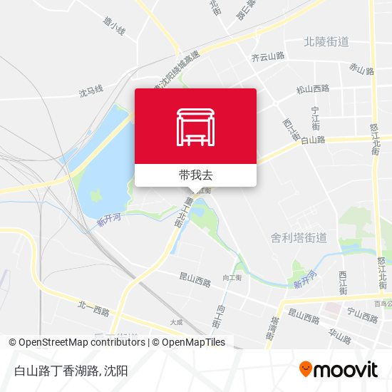 白山路丁香湖路地图