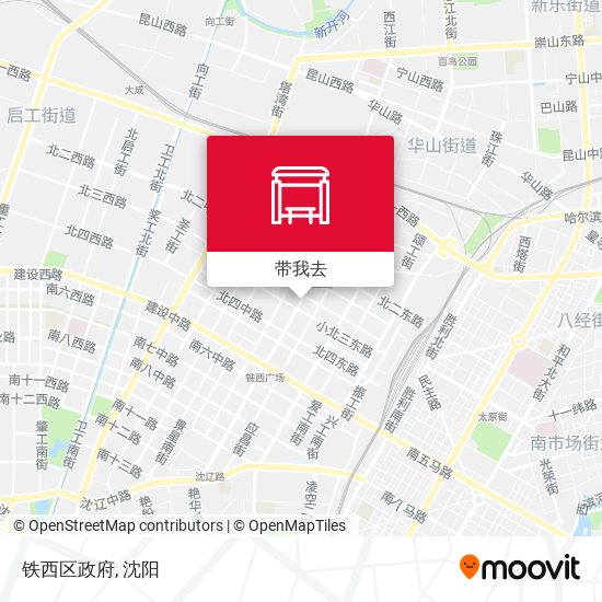 铁西区政府地图