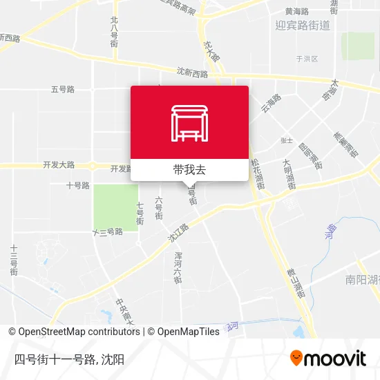 四号街十一号路地图