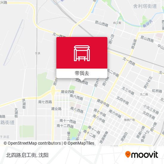 北四路启工街地图