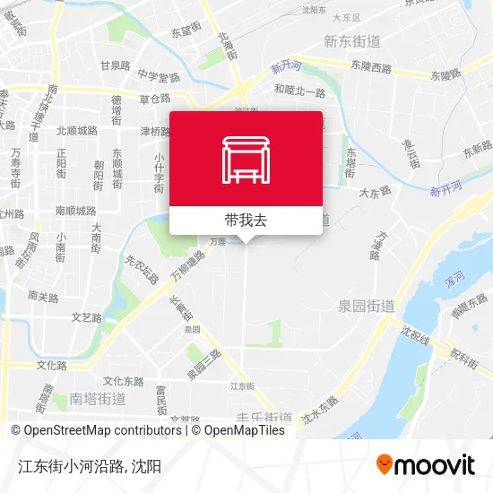 江东街小河沿路地图