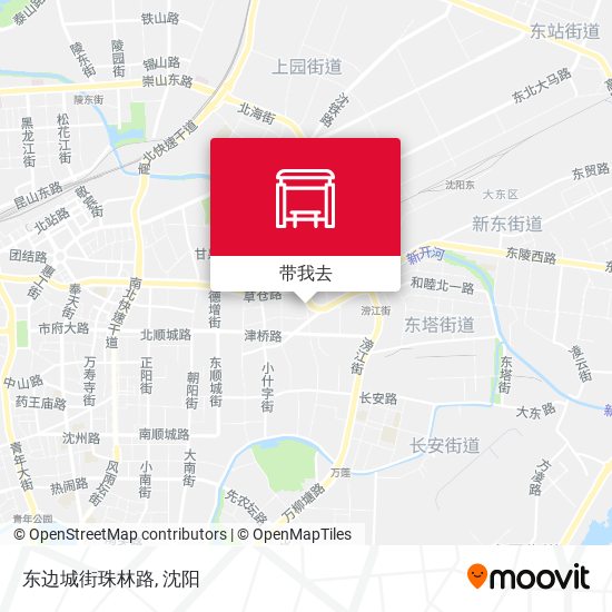 东边城街珠林路地图