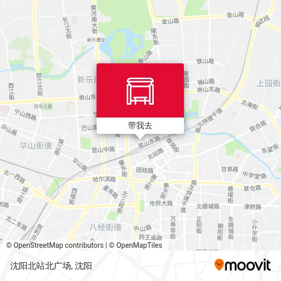 沈阳北站北广场地图