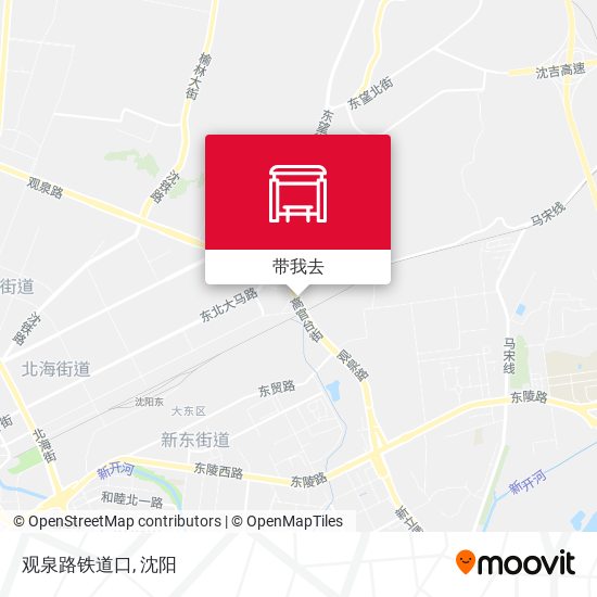 观泉路铁道口地图