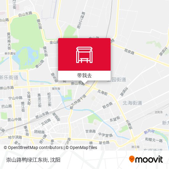 崇山路鸭绿江东街地图