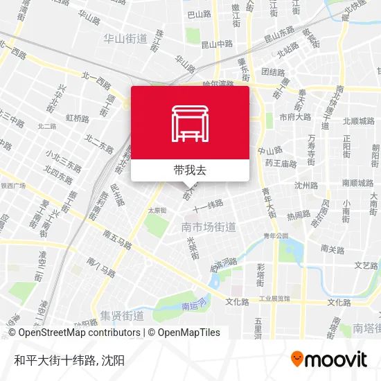 和平大街十纬路地图