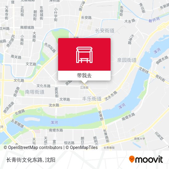 长青街文化东路地图