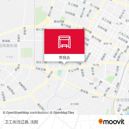 卫工街沈辽路地图