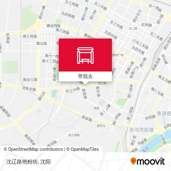 沈辽路艳粉街地图