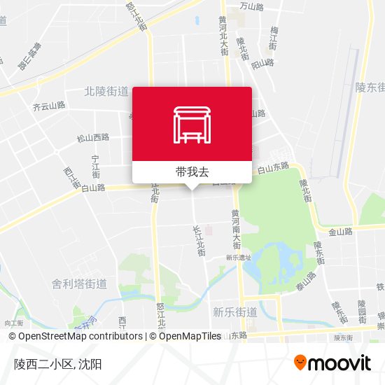 陵西二小区地图