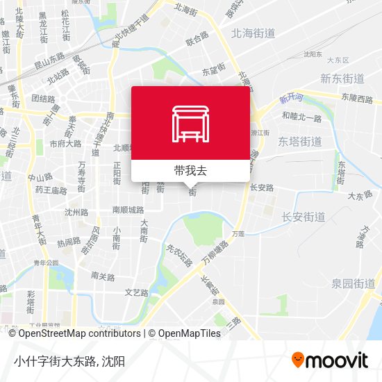 小什字街大东路地图