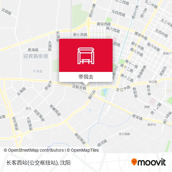 长客西站(公交枢纽站)地图