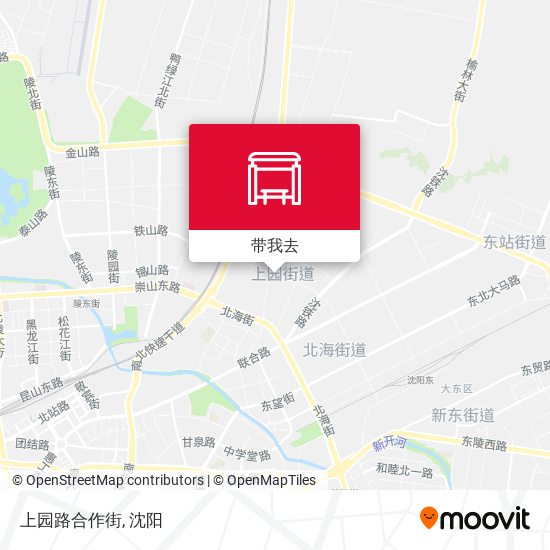 上园路合作街地图