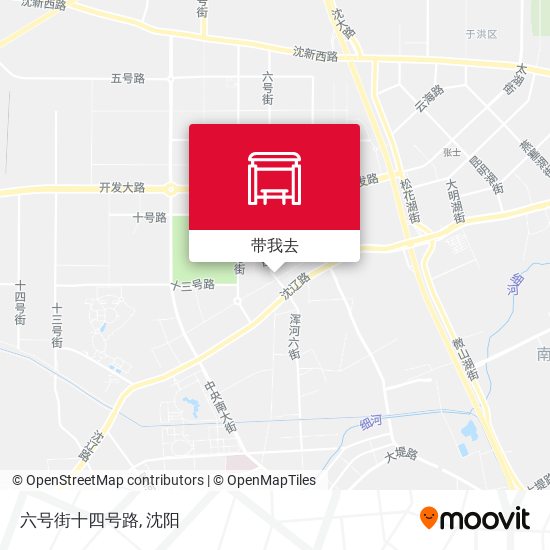 六号街十四号路地图