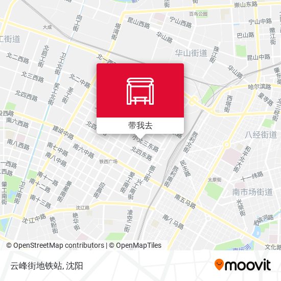 云峰街地铁站地图