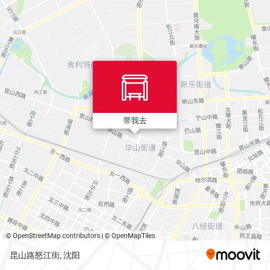 昆山路怒江街地图