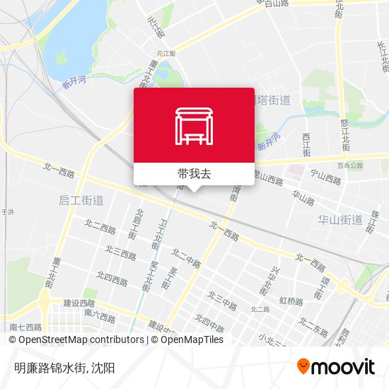 明廉路锦水街地图