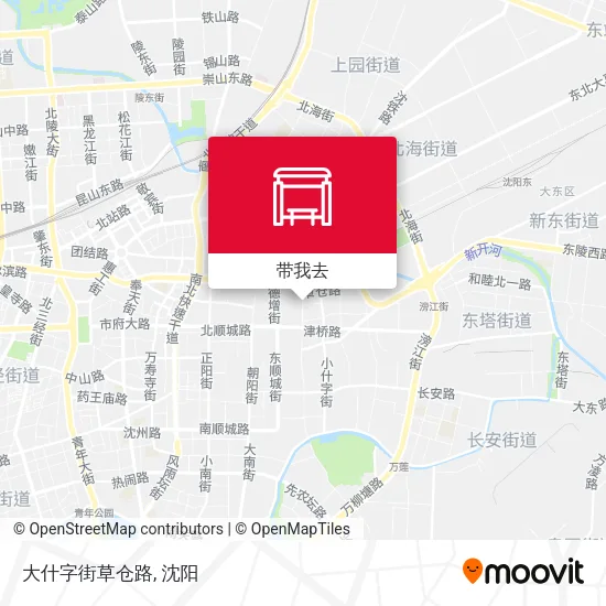 大什字街草仓路地图
