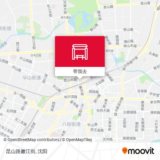 昆山路嫩江街地图