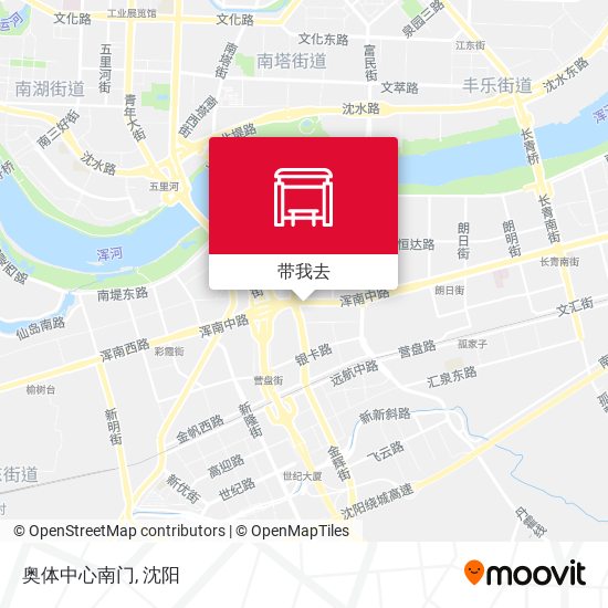 奥体中心南门地图