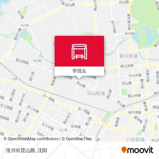 淮河街昆山路地图
