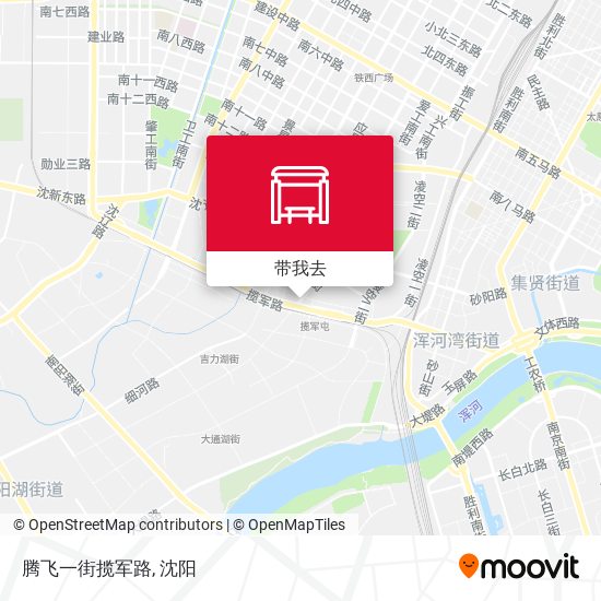 腾飞一街揽军路地图
