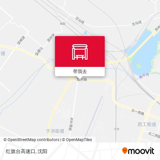 红旗台高速口地图
