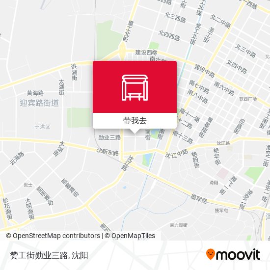 赞工街勋业三路地图