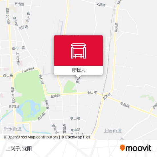 上岗子地图