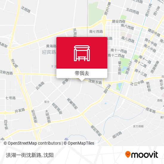 洪湖一街沈新路地图