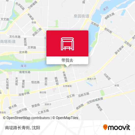 南堤路长青街地图