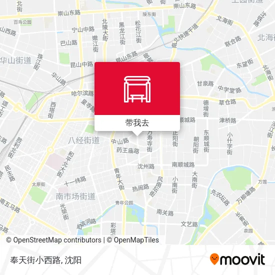奉天街小西路地图