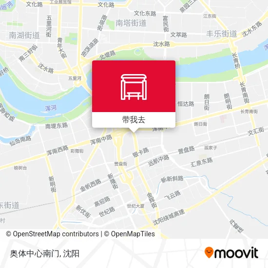 奥体中心南门地图