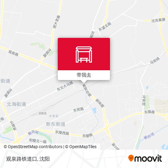 观泉路铁道口地图