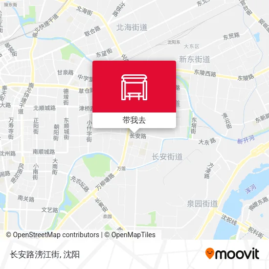 长安路滂江街地图