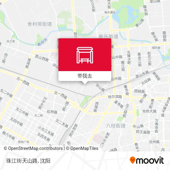 珠江街天山路地图