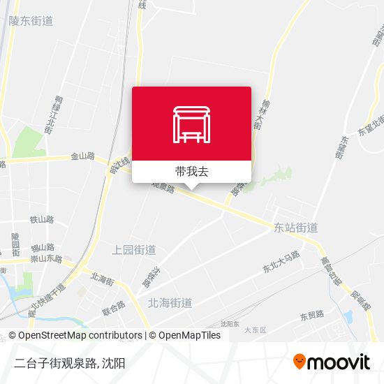 二台子街观泉路地图