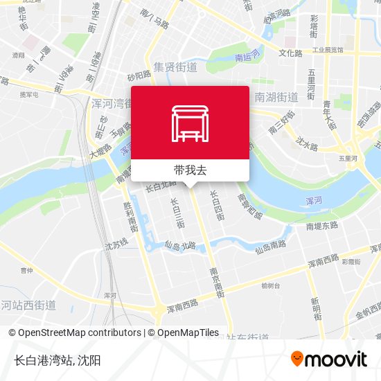 长白港湾站地图