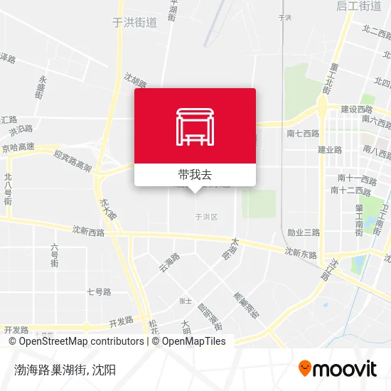 渤海路巢湖街地图