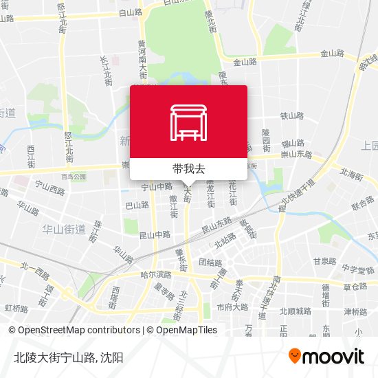 北陵大街宁山路地图