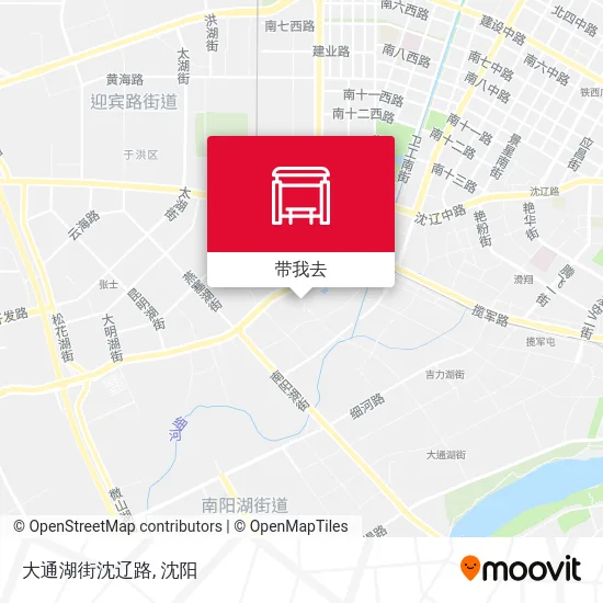 大通湖街沈辽路地图