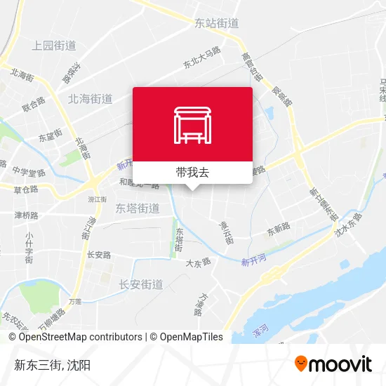 新东三街地图