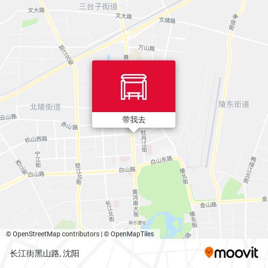 长江街黑山路地图