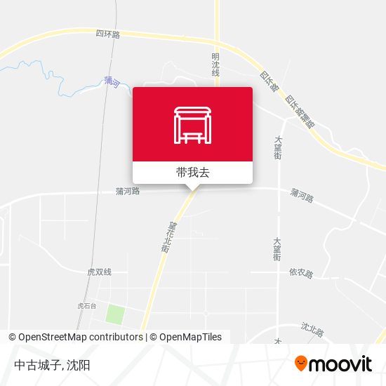 中古城子地图