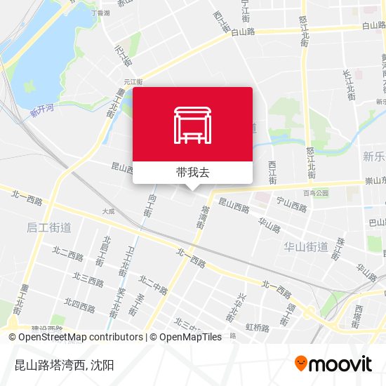 昆山路塔湾西地图