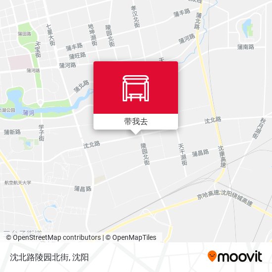 沈北路陵园北街地图