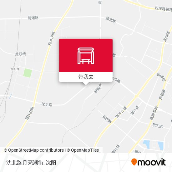 沈北路月亮湖街地图