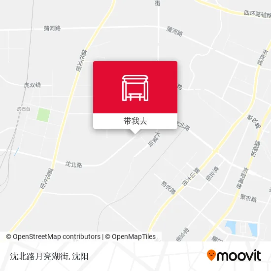 沈北路月亮湖街地图