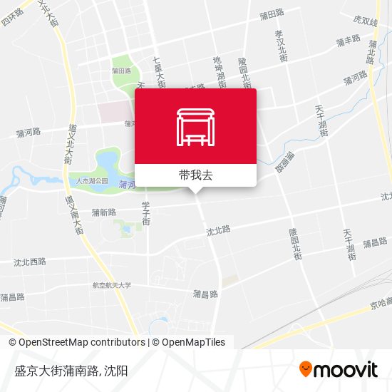 盛京大街蒲南路地图